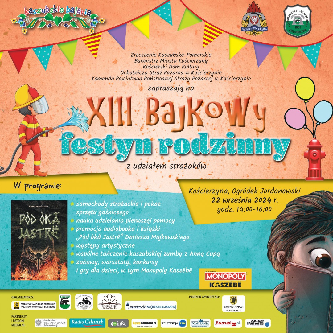 Festyn rodzinny Kaszubskie Bajania odbędzie się dziś (22.09.) w Ogr&oacute;dku Jordanowskim w Kościerzynie