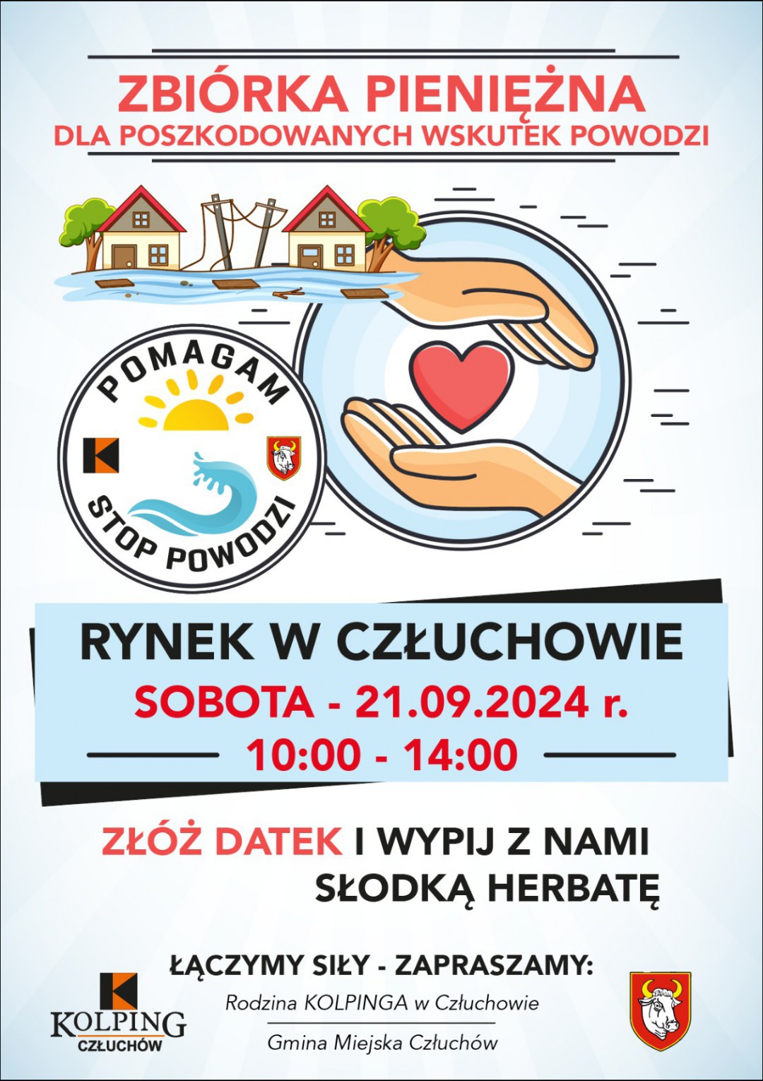 Jutro (21.09.) na człuchowskim Rynku kwesta na rzecz powodzian