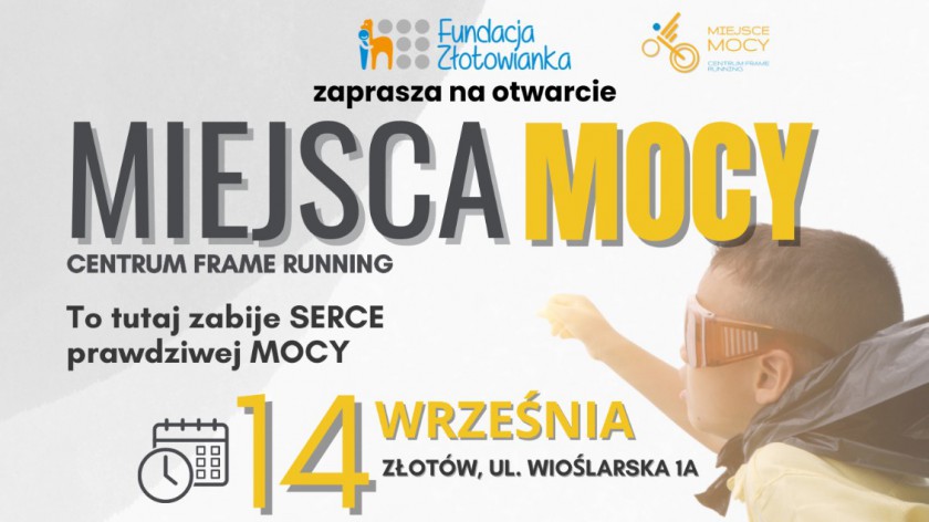 W Złotowie w sobotę 14.09 otworzy się Miejsce Mocy. To będzie Centrum Frame Runningu