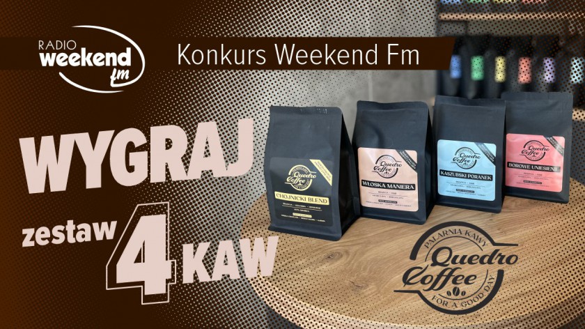 Konkurs Weekend FM. Wygraj zestaw czterech kaw