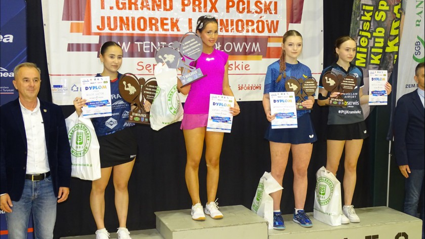 Weronika Wróbel i Alan Kulczycki zwycięzcami pierwszego Grand Prix Polski w tenisie stołowym w Sępólnie