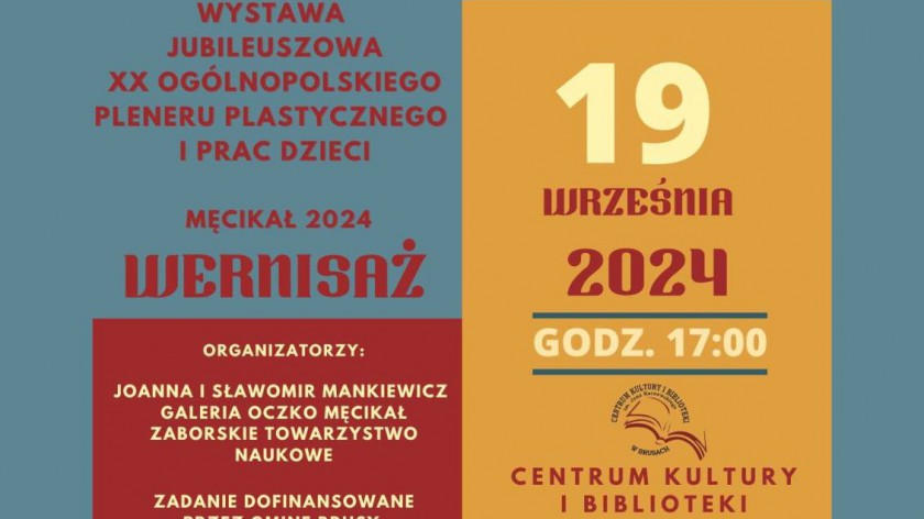 Poplenerowy wernisaż w Brusach - zaprasza Galeria Oczko oraz Centrum Kultury i Biblioteki