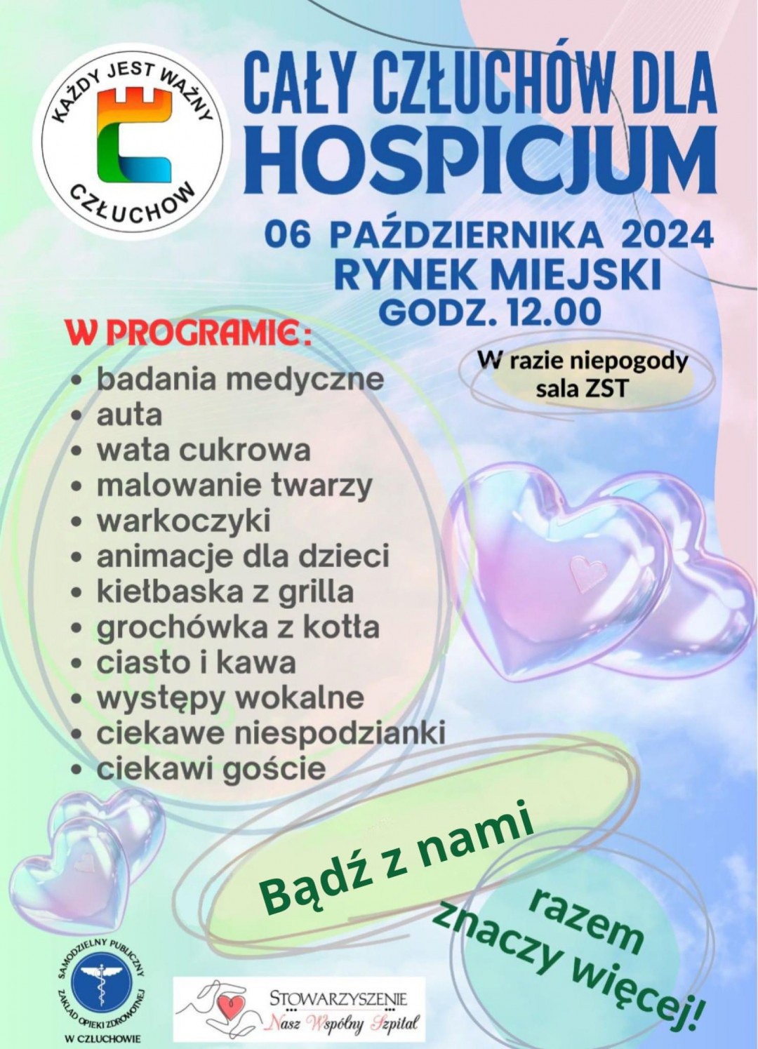 "Chodzi o to, żebyśmy zrobili świetną rzecz". W niedzielę (6.10.) druga edycja akcji "Cały Człuch&oacute;w dla hospicjum" (ROZMOWA)