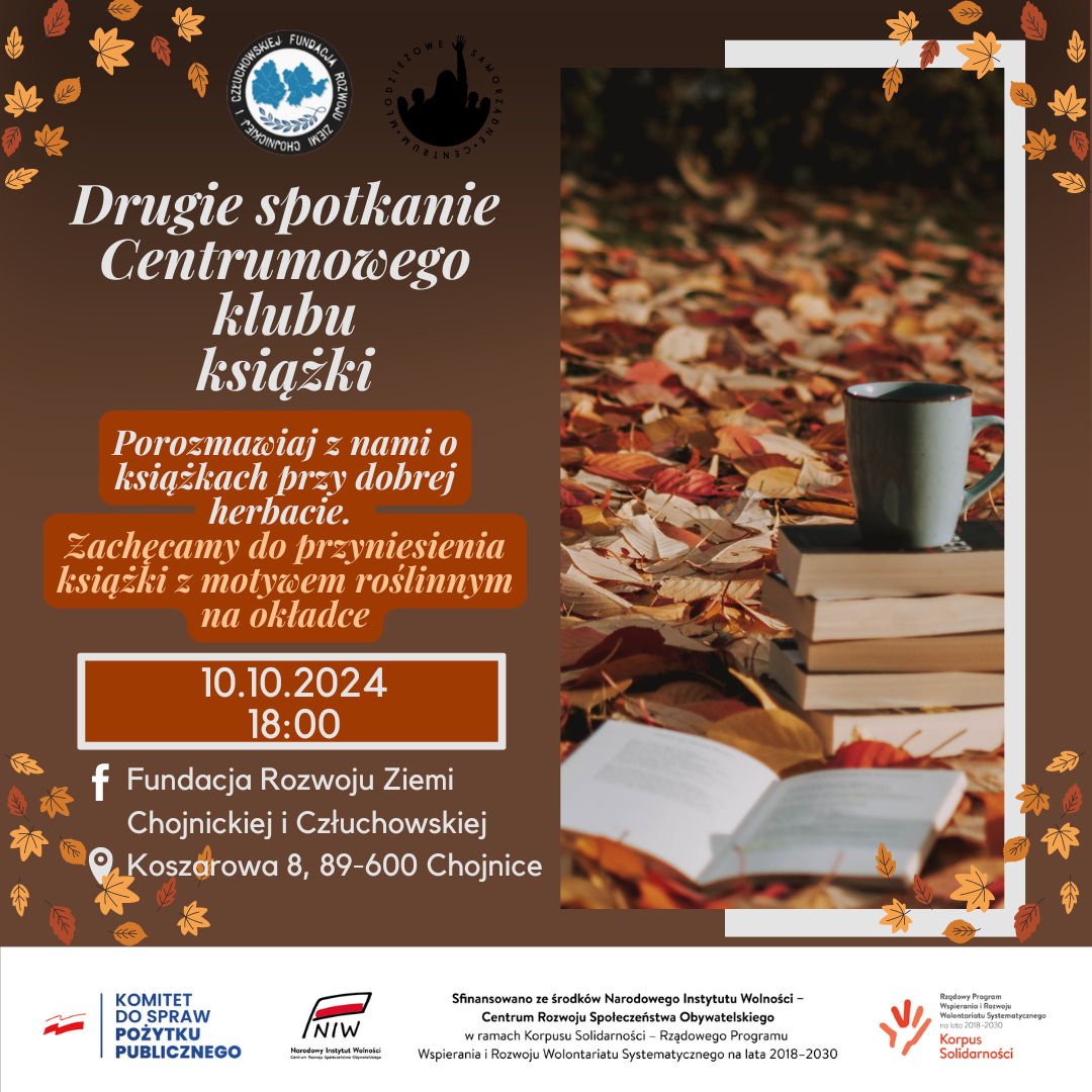 Dziś drugie spotkanie Centrumowego Klubu Książki. Organizują je wolontariusze Samorządnego Centrum Młodzieżowego