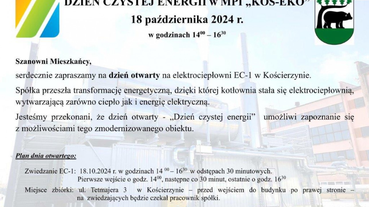 Miejskie Przedsiębiorstwo Infrastruktury KOS-EKO organizuje dzień otwarty dla mieszkańc&oacute;w