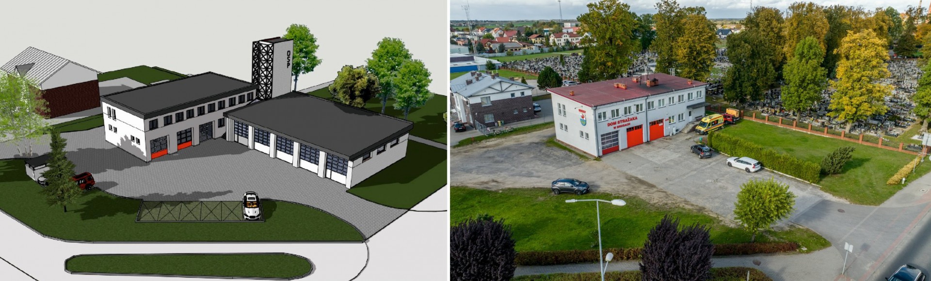 Remizę OSP w Brusach czeka rozbudowa. Prace budowlane rozpoczną się jeszcze w tym roku