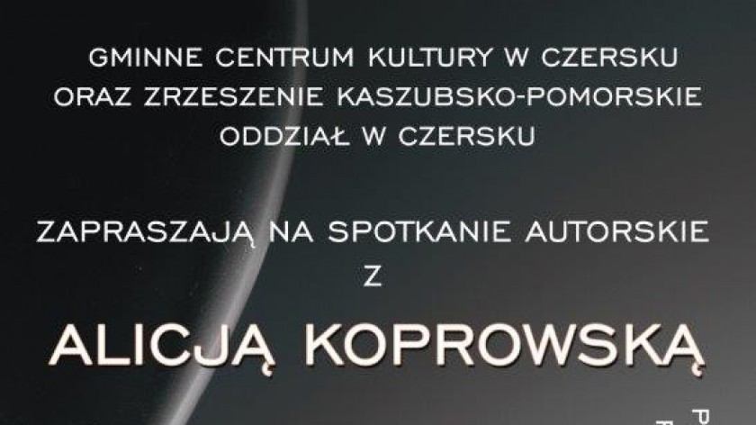 Poetka Alicja Koprowska zaprezentuje dziś 17.10. w Czersku swój najnowszy tomik poezji Głosy i szepty