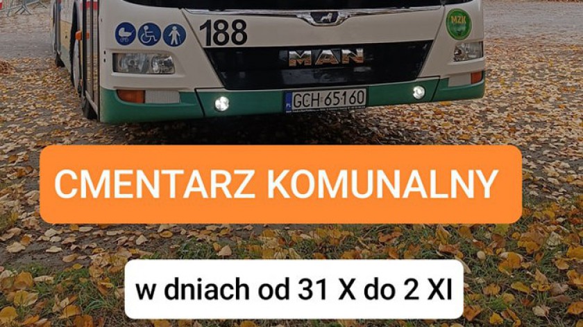 MZK w Chojnicach organizuje dodatkowe kursy autobusów na liniach do cmentarzy w mieście