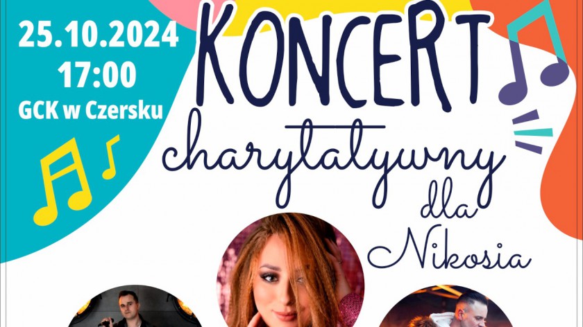 W Czersku odbędzie się dzisiaj 25.10. koncert na rzecz Nikodema Kurpeta