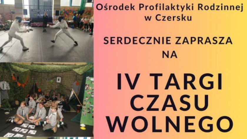 Jutro 25.10 w Czersku czwarte Targi Czasu Wolnego. Zaprezentują się stowarzyszenia i kluby sportowe