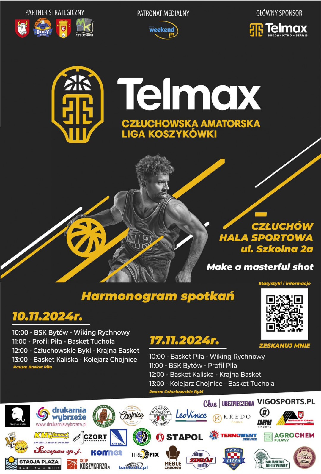 Rusza kolejny sezon Telmax Człuchowskiej Amatorskiej Ligi Koszyk&oacute;wki