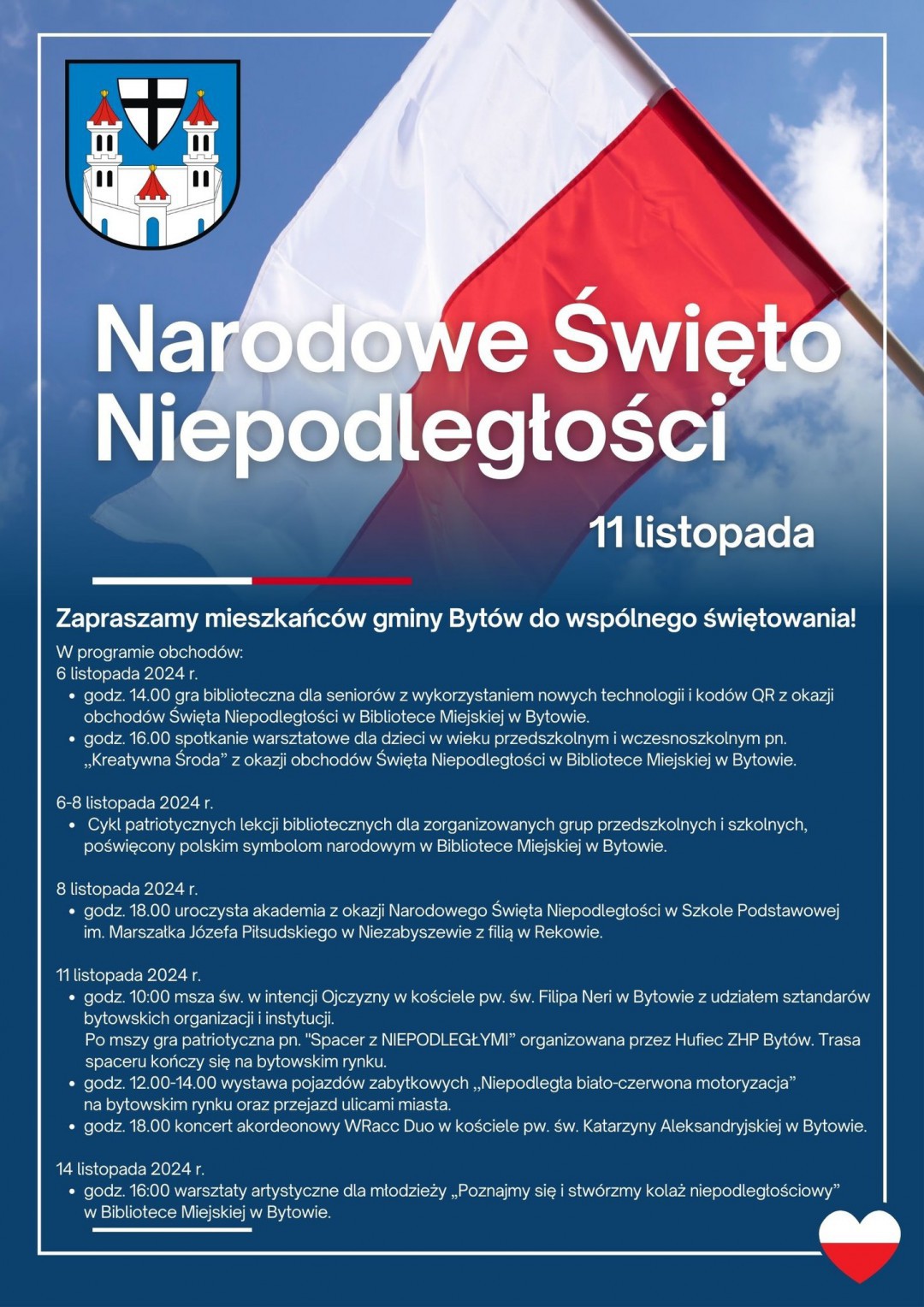 Obchody Narodowego Święta Niepodległości w Bytowie