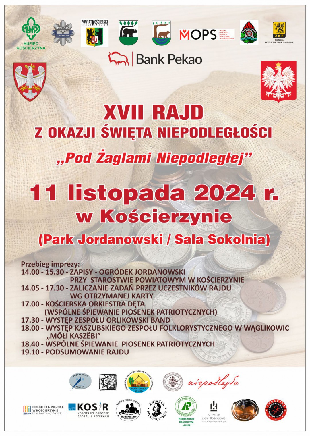 Wiele atrakcji będzie towarzyszyć obchodom święta niepodległości w Kościerzynie