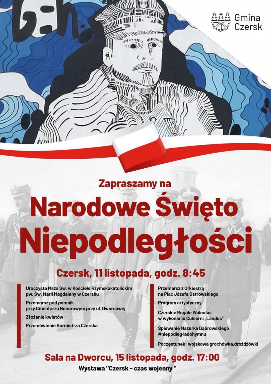 W powiecie chojnickim zaplanowano wiele wydarzeń z okazji 106. rocznicy odzyskania przez Polskę suwerenności