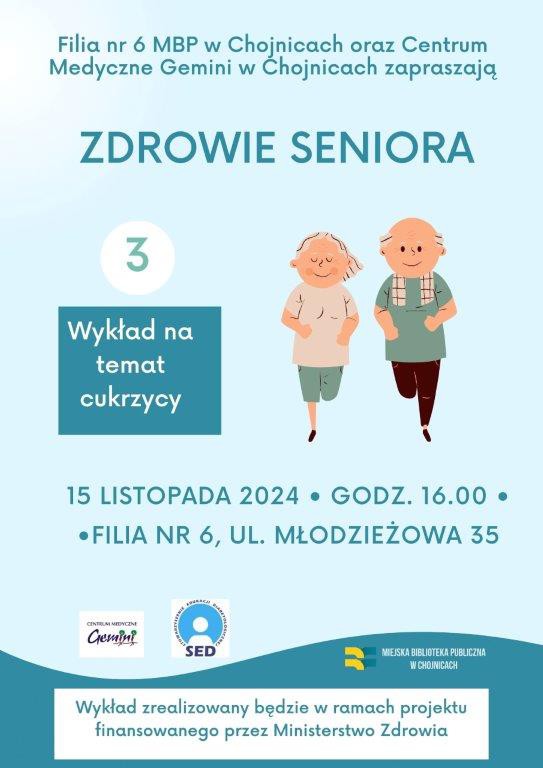 Edukacyjne spotkanie dla diabetyk&oacute;w i ich bliskich odbędzie się jutro (15.11.) w filii nr 6 chojnickiej biblioteki publicznej