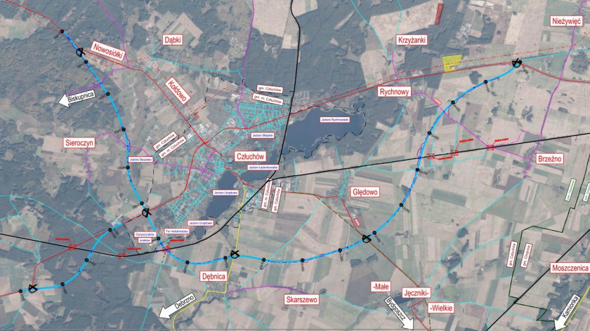 W Rychnowach dziś 27.11 spotkanie w sprawie obwodnicy Człuchowa. Przyjadą projektanci i drogowcy