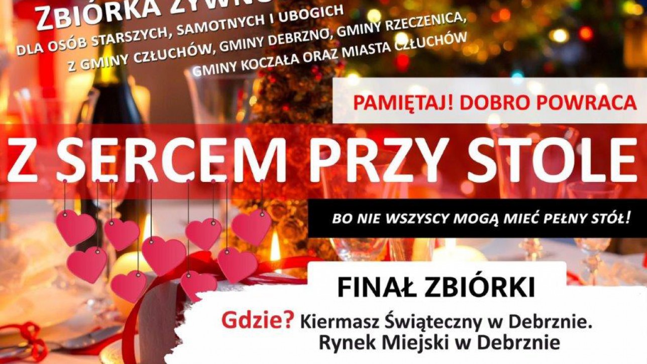 Rusza si&oacute;dma edycja akcji "Z sercem przy stole". W tym roku obejmie pięć gmin powiatu człuchowskiego