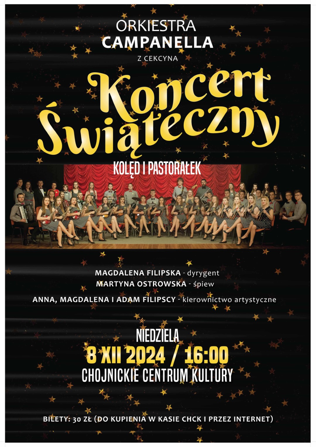 "Koncert świąteczny kolęd i pastorałek" w Chojnickim Centrum Kultury