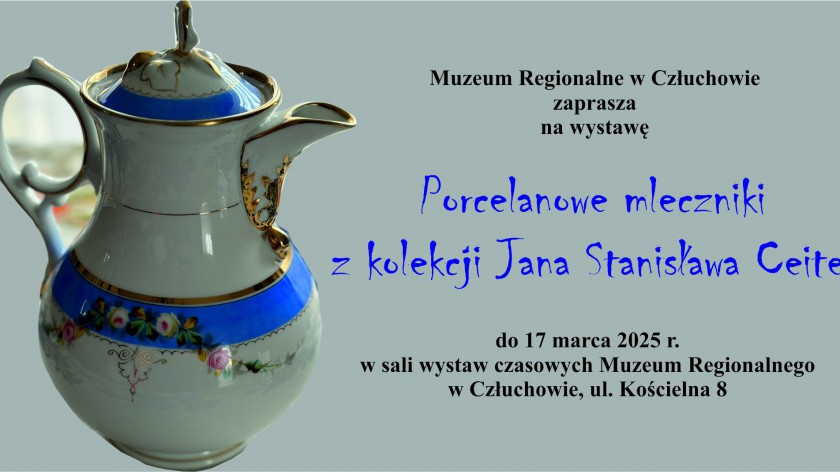 Porcelanowe mleczniki z kolekcji Jana Stanisława Ceitela. Ruszyła kolejna wystawa czasowa w Muzeum Regionalnym w Człuchowie