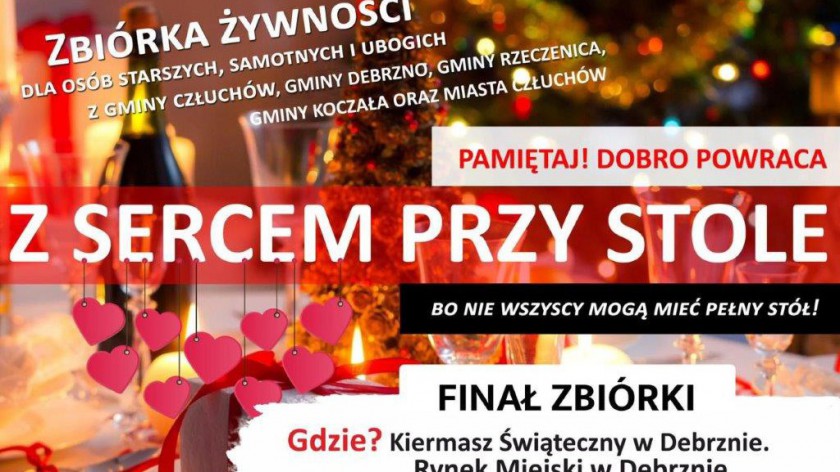 Rusza siódma edycja akcji Z sercem przy stole. W tym roku obejmie pięć gmin powiatu człuchowskiego