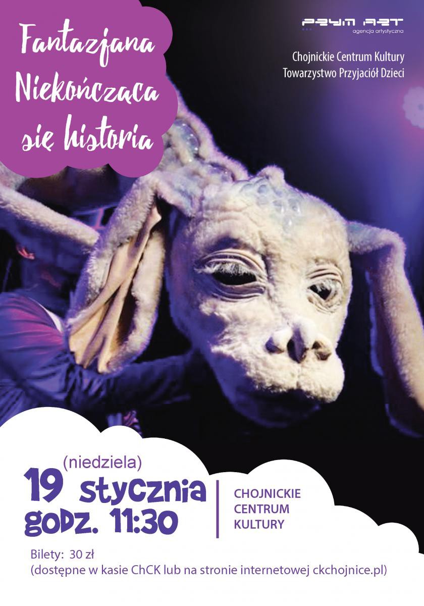 W Chojnickim Centrum Kultury będzie można zobaczyć spektakl "Fantazjana. Niekończąca się historia"