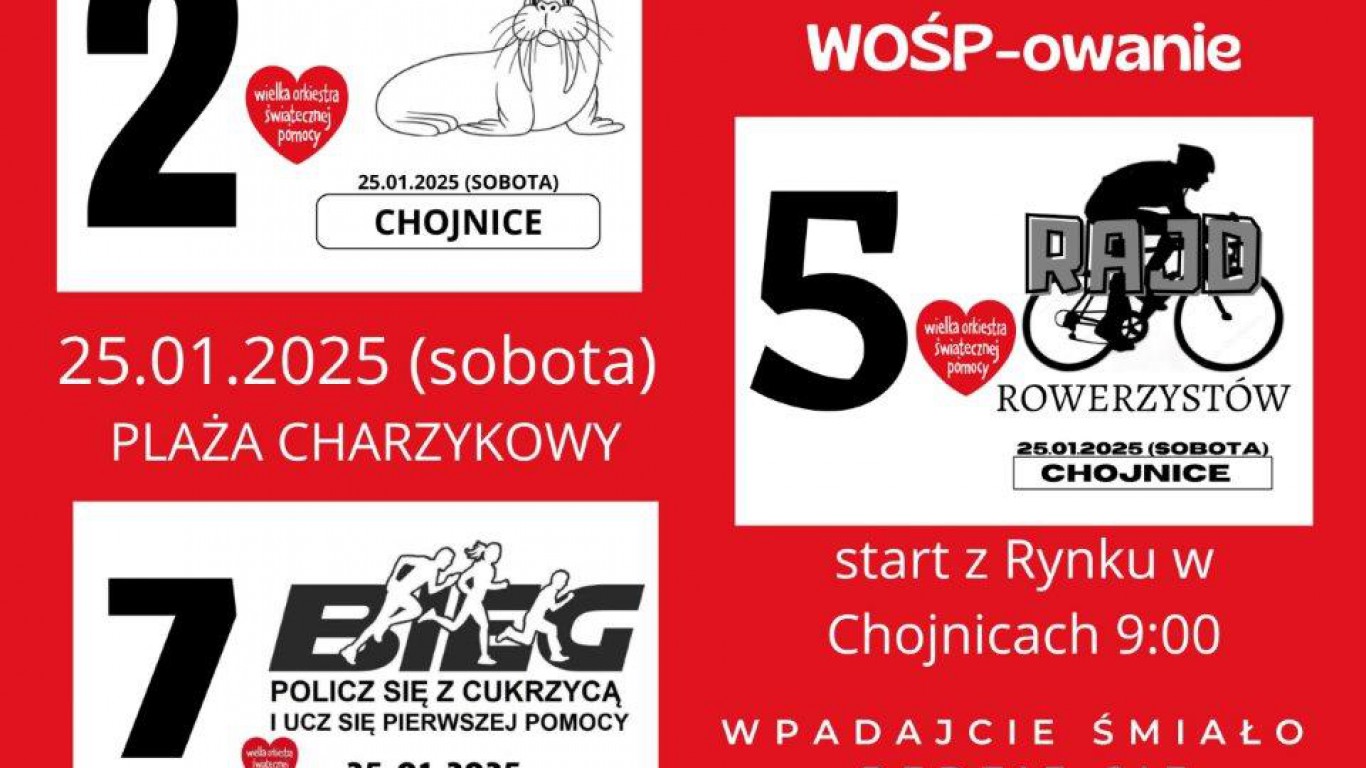 W Chojnicach 33. finał WOŚP tempa nabiera już od dziś (24.01.). Co przygotował sztab?