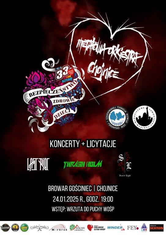 W Chojnicach 33. finał WOŚP tempa nabiera już od dziś (24.01.). Co przygotował sztab?