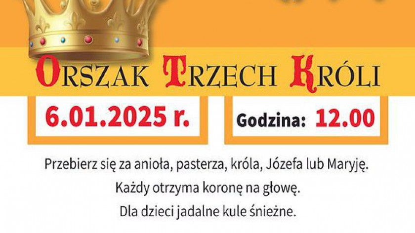 Orszak Trzech Króli przejdzie ulicami Człuchowa