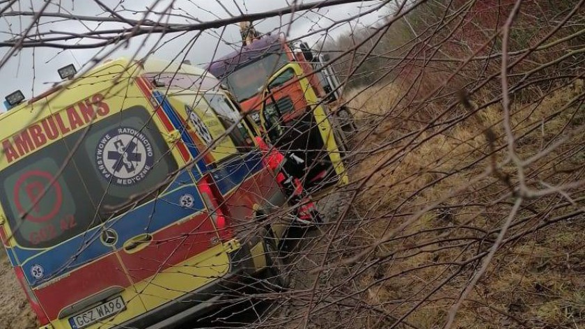 Śmiertelny wypadek w PSZOK w Nadziejewie w gminie Czarne. Nie żyje 36-letni mężczyzna