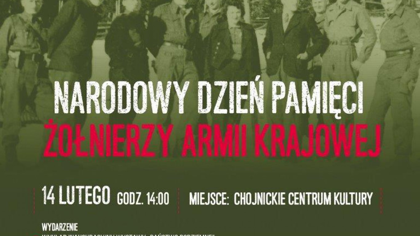 Dziś (14.02.) w Chojnicach wystawa i prelekcja "Narodowy Dzień Pamięci Żołnierzy Armii Krajowej"