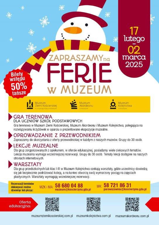 Ciekawą ofertę na ferie przygotowały plac&oacute;wki kulturalne w Kościerzynie
