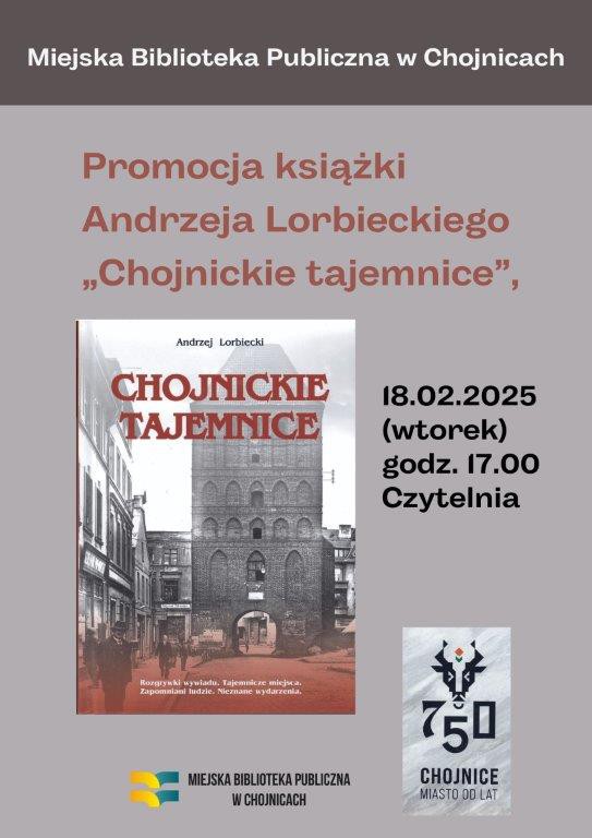 W Chojnicach odbędzie się dziś (18.02.) promocja książki "Chojnickie tajemnice"