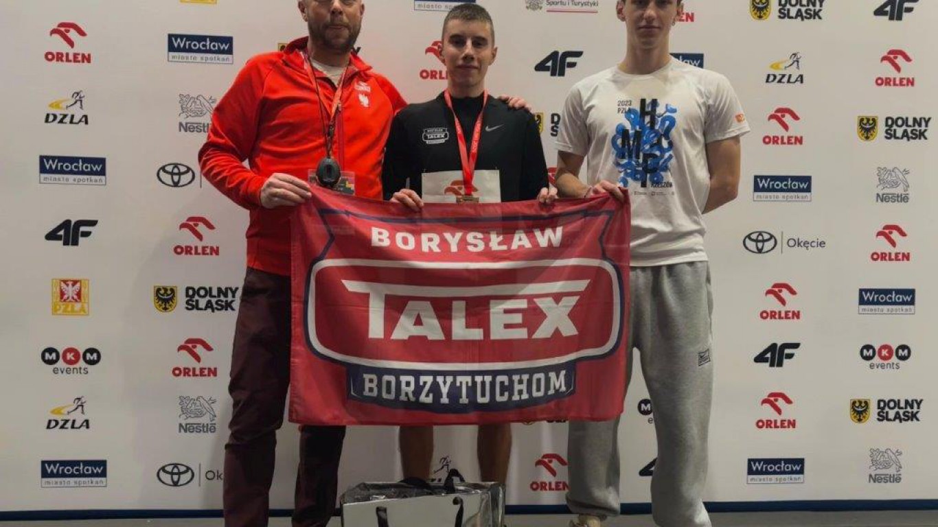 Talex Borysław Borzytuchom ma dwa medale Halowych Mistrzostw Polski w Lekkoatletyce
