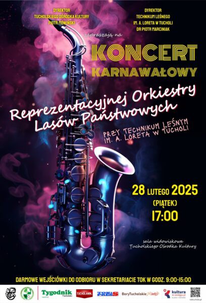 Karnawałowo w tucholskim TOK-u. Zagra Reprezentacyjna Orkiestra Las&oacute;w Państwowych z tutejszego Technikum Leśnego