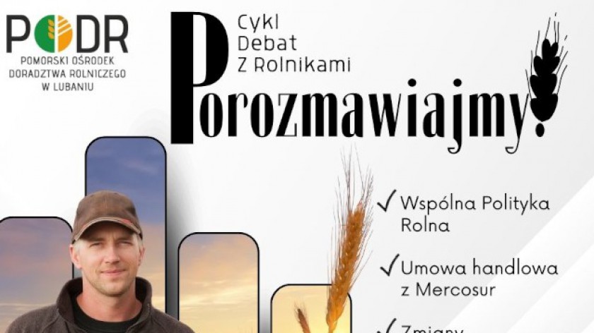 W poniedziałek 24.02 w Tuchomiu odbędzie się debata rolników z powiatu bytowskiego ze specjalistami