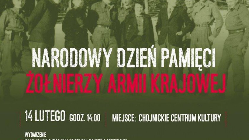 Dziś 14.02. w Chojnicach wystawa i prelekcja Narodowy Dzień Pamięci Żołnierzy Armii Krajowej