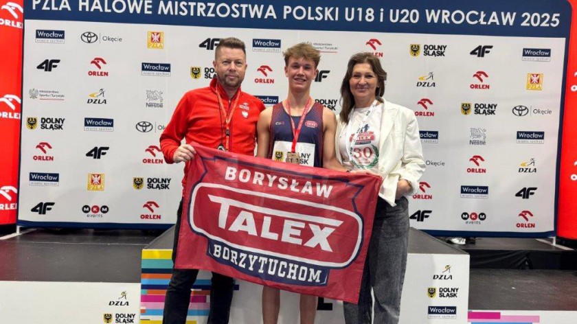 Talex Borysław Borzytuchom ma dwa medale Halowych Mistrzostw Polski w Lekkoatletyce