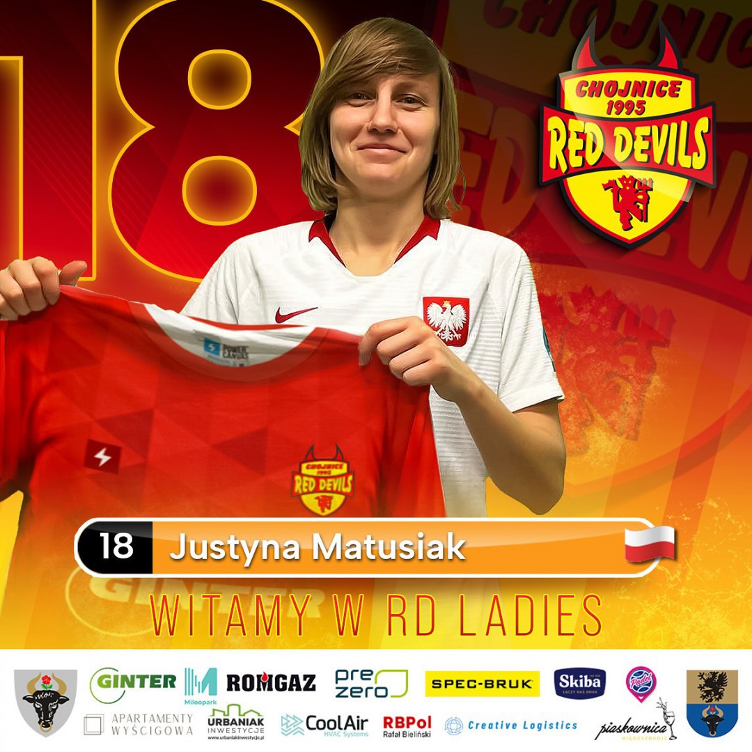 Red Devils Ladies zbroją się przed Euro Winners Cup. Do drużyny dołączy reprezentantka Polski Justyna Matusiak