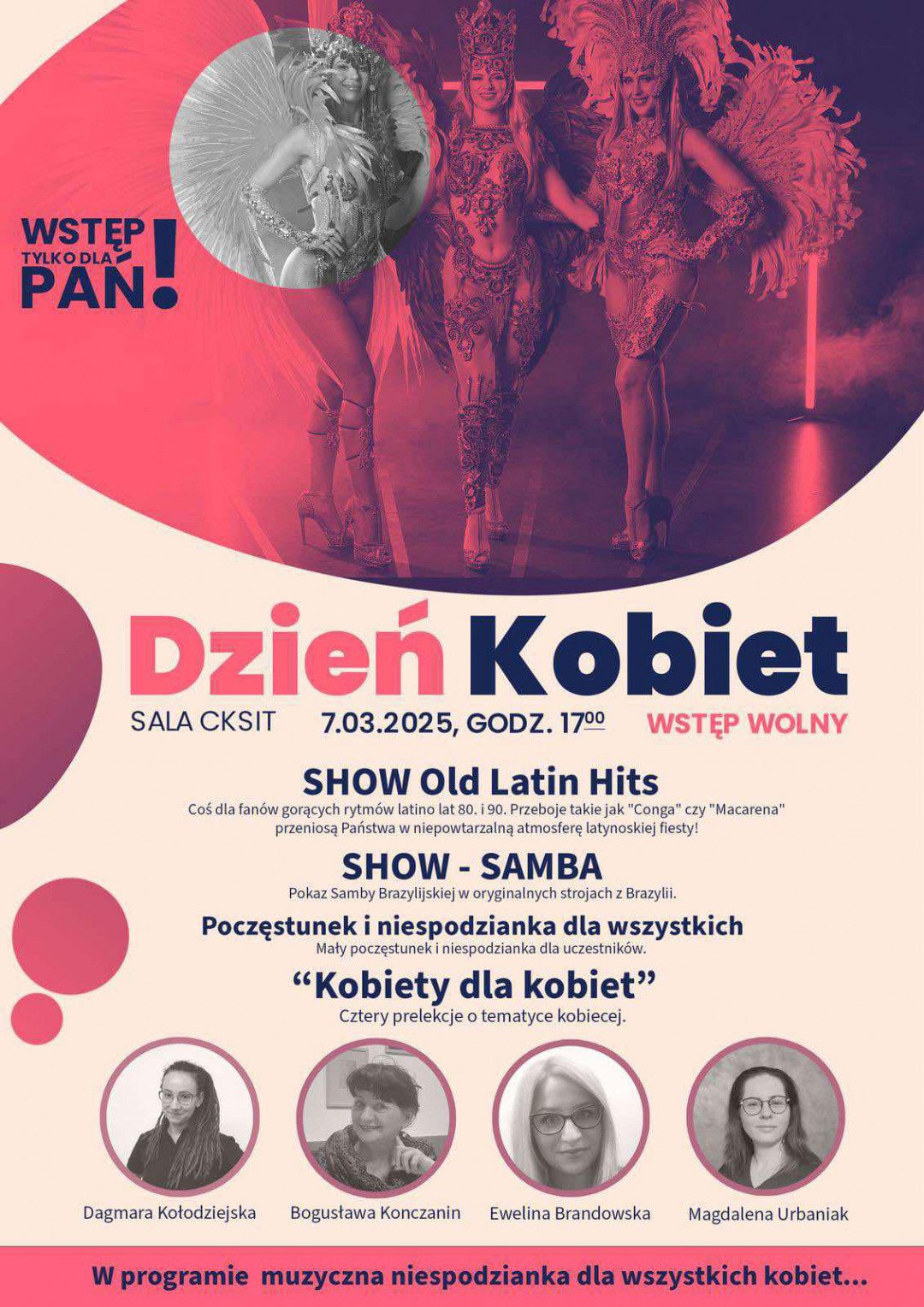 Koncerty, aqua fitness czy pokaz samby. Panie z powiatu człuchowskiego mają w czym wybierać na Dzień Kobiet
