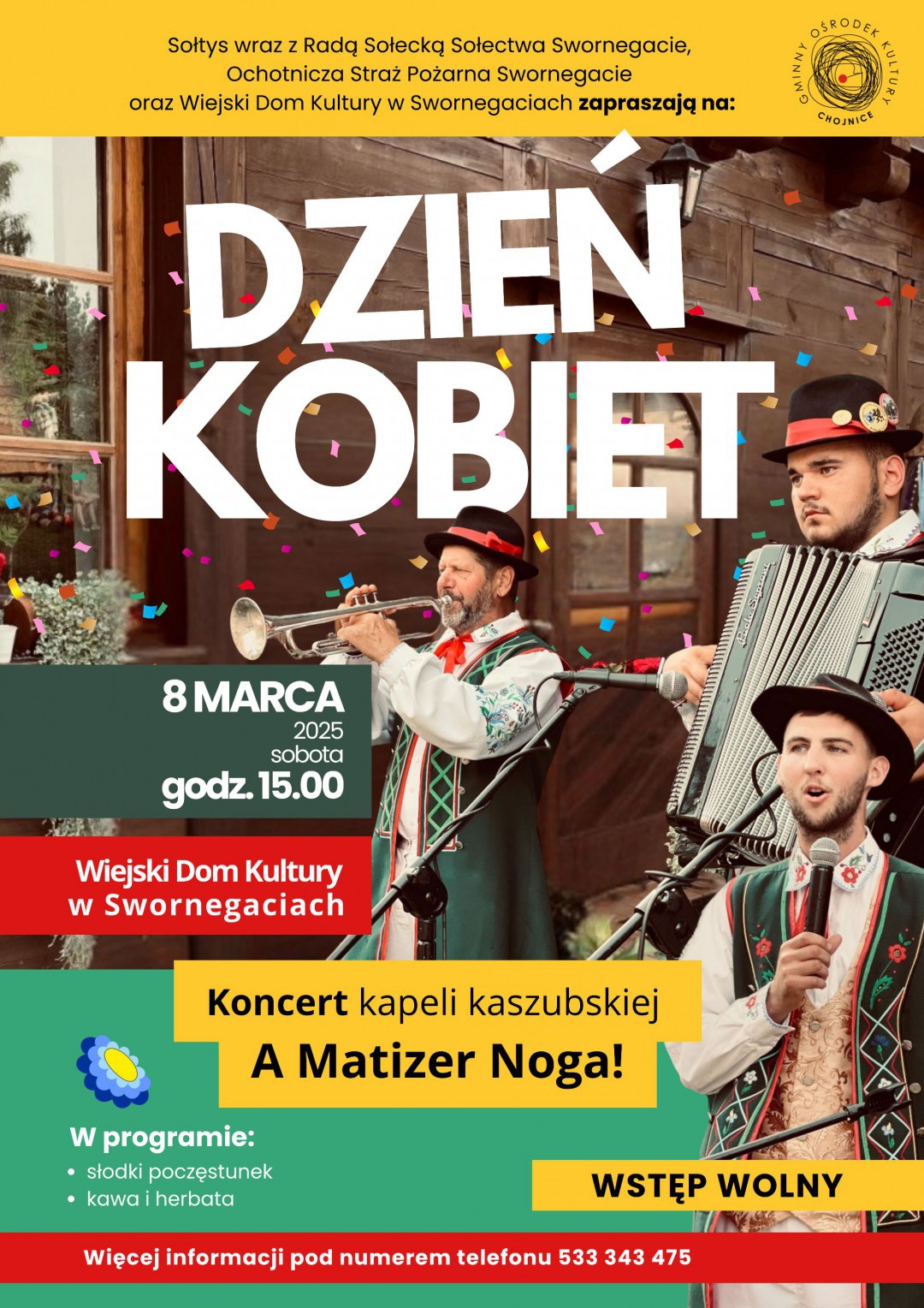 Dzień Kobiet w plac&oacute;wkach Gminnego Ośrodka Kultury w Chojnicach. W Silnie panie skorzystają ze strefy spa