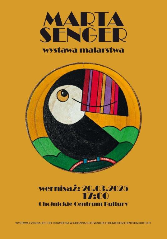 W Chojnickim Centrum Kultury dziś (20.03) wernisaż malarstwa Marty Senger