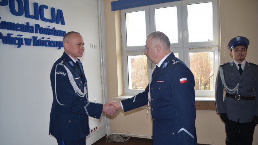 Mł. insp. Radosław Kałaska już oficjalnie Komendantem Powiatowym Policji w Kościerzynie FOTO