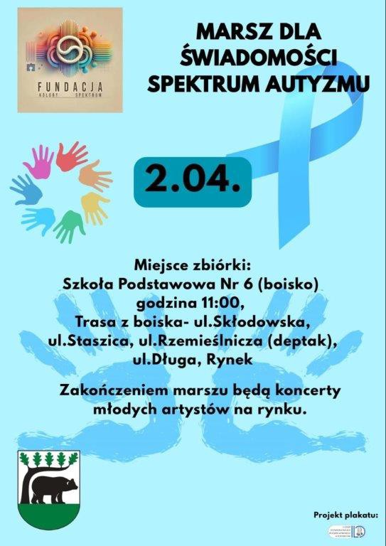 W Kościerzynie odbędzie się jutro (2.04.) "Marsz dla świadomości spektrum autyzmu"