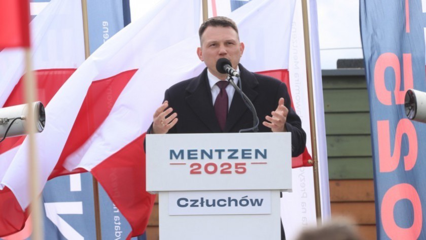 Kandydat na prezydenta Sławomir Mentzen w regionie. Spotkania w Człuchowie, Chojnicach i Tucholi (FOTO)