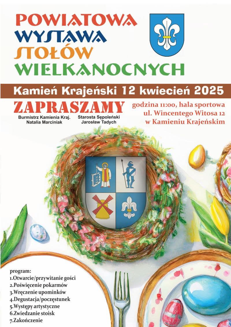Dziś (12.04) w Kamieniu Krajeńskim odbędzie się powiatowa wystawa stoł&oacute;w wielkanocnych