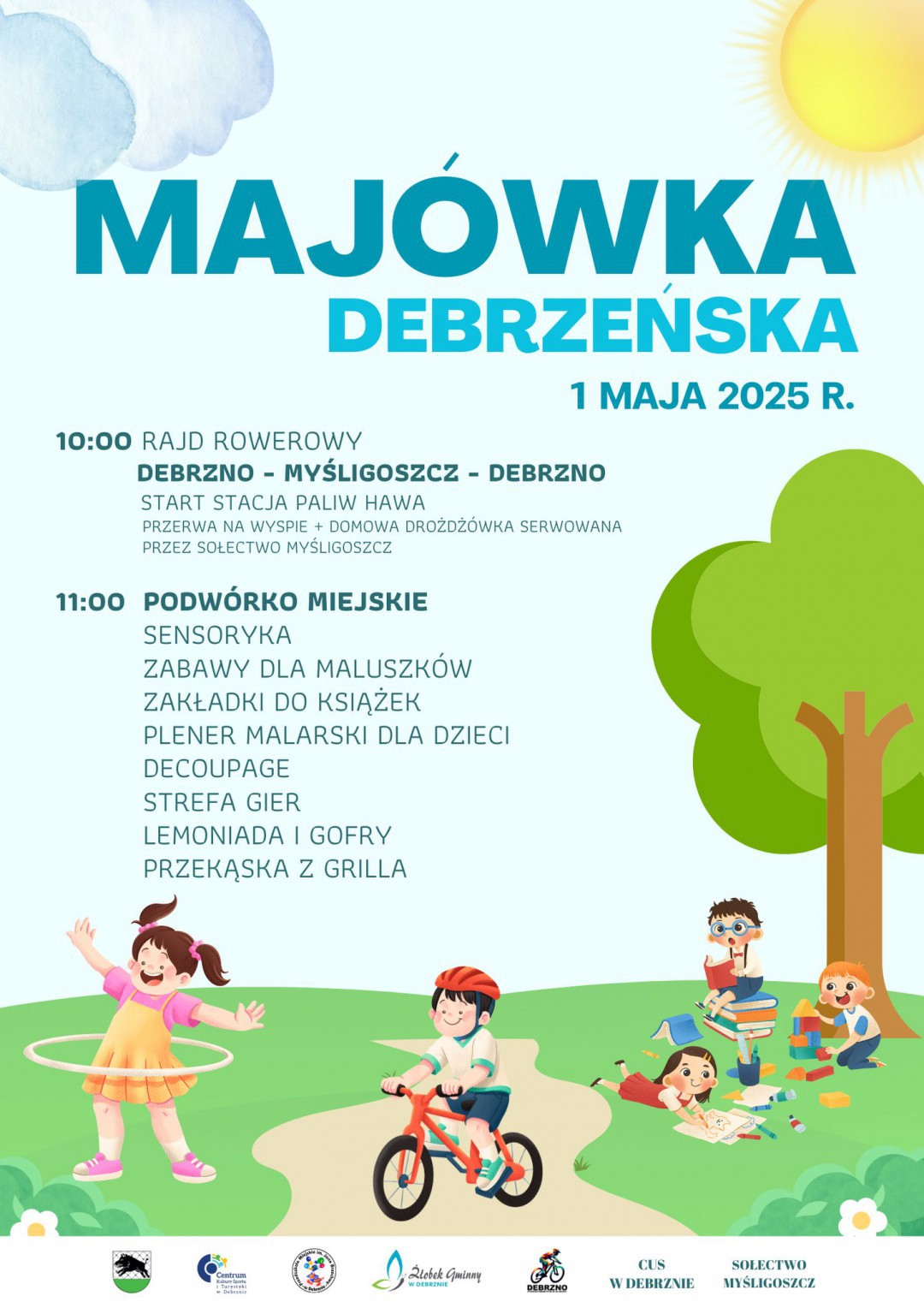 Będą plenerowe imprezy dla całych rodzin i oficjalne uroczystości. Człuch&oacute;w i cały powiat szykują się na maj&oacute;wkę