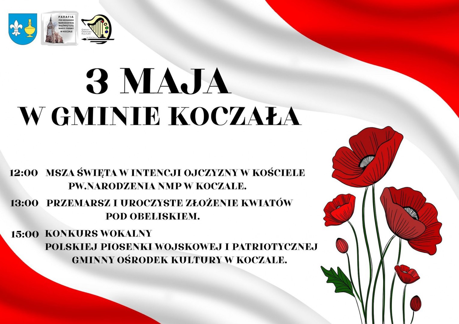 Będą plenerowe imprezy dla całych rodzin i oficjalne uroczystości. Człuch&oacute;w i cały powiat szykują się na maj&oacute;wkę