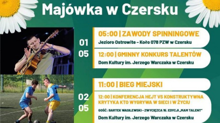 Mistrzostwa w rzucie laczkiem, konferencja o hejcie i koncert Viki Gabor na majówce w Czersku