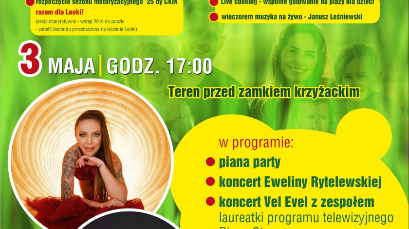 Będą plenerowe imprezy dla całych rodzin i oficjalne uroczystości. Człuchów i cały powiat szykują się na majówkę