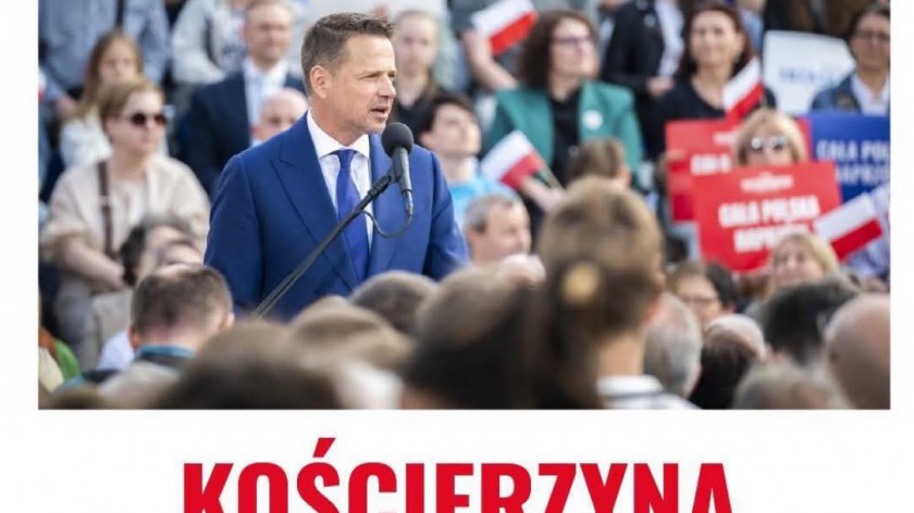 Kandydat na prezydenta Rafał Trzaskowski spotka się jutro 2.05 z mieszkańcami Kościerzyny